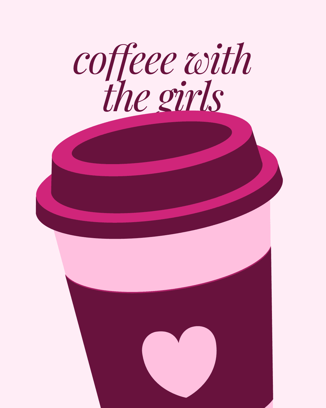 Coffee With The Girls illustration